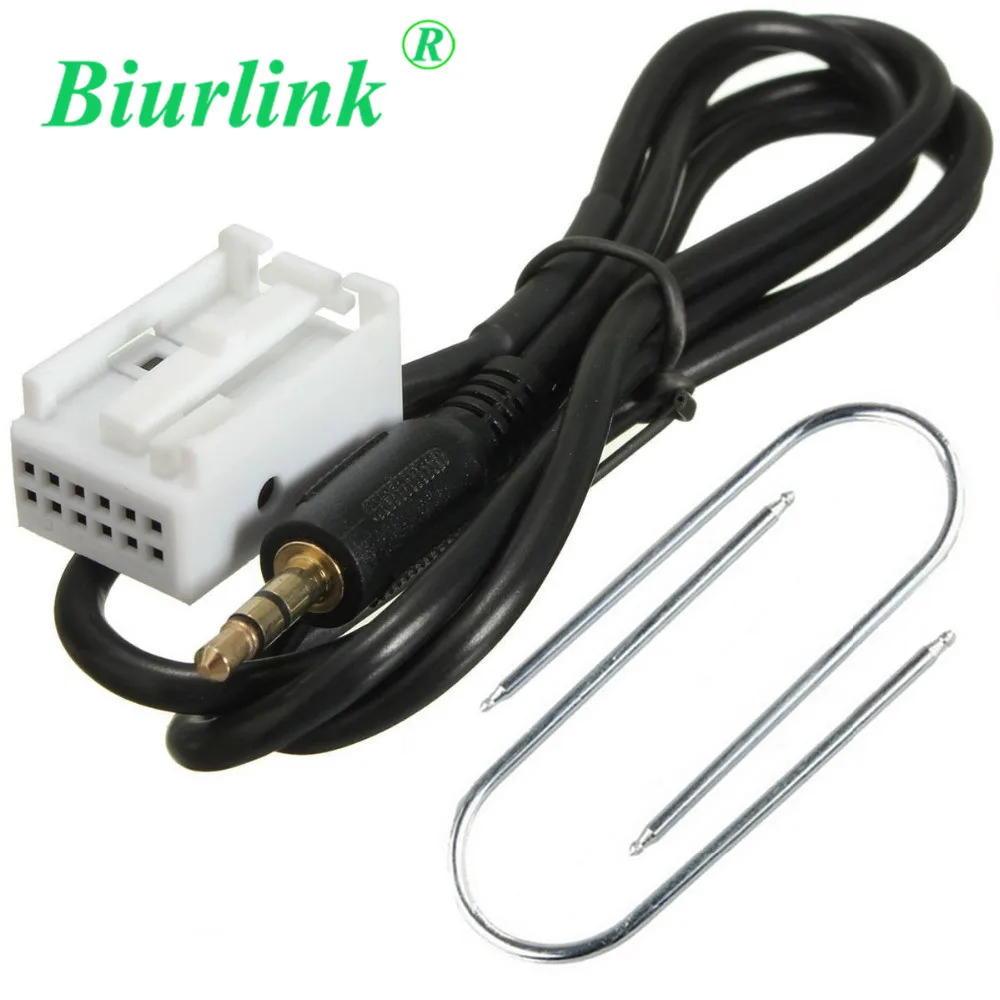 

Biurlink AUX Input Audio Cable Adapter with Removal Tools For Peugeot 307 308 407 408 507 for Citroen C2 C5 Sega RD4 VDO CD Host