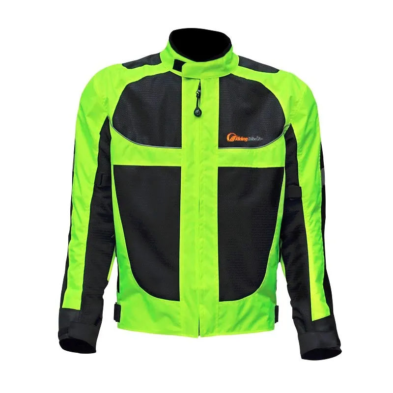 Новая дышащая летняя мотоциклетная Защитная куртка для мужчин+ защита для бедер беговые штаны комплекты костюм для мотокросса куртки и брюки - Цвет: Jacket