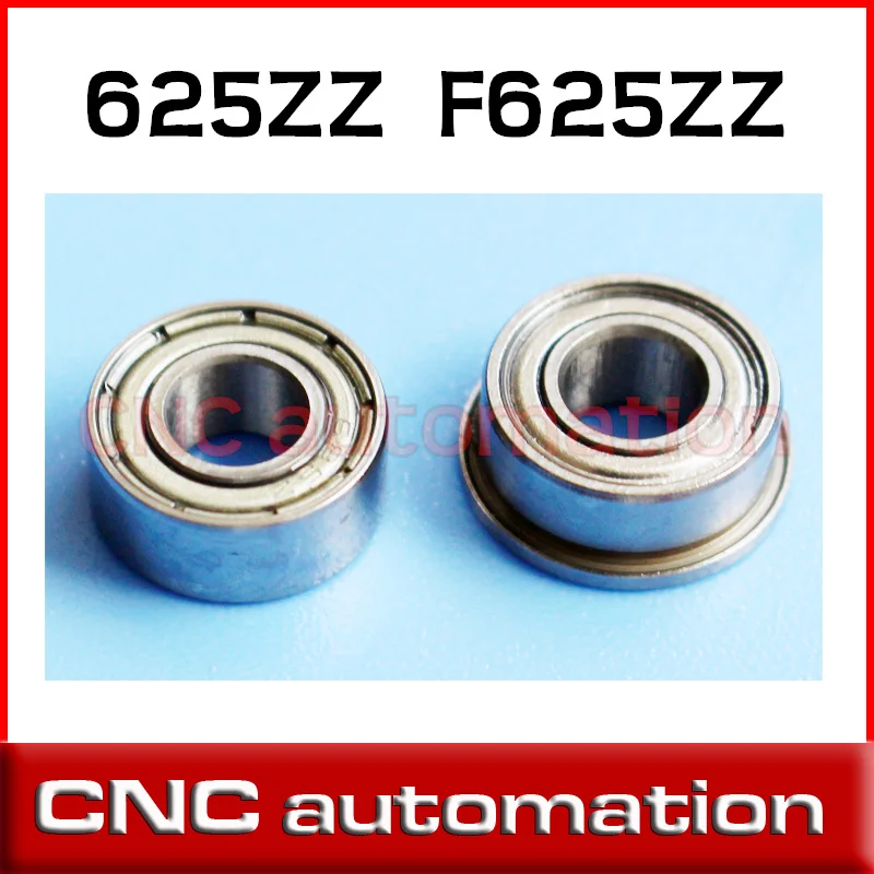 2pcs flange bushing ball bearings F625ZZ 5*16*5 mm radial 625ZZ S625ZZ ...