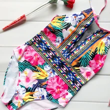 Цветочный купальник купальный костюм Купальники Пляжная одежда для женщин сетчатый узор