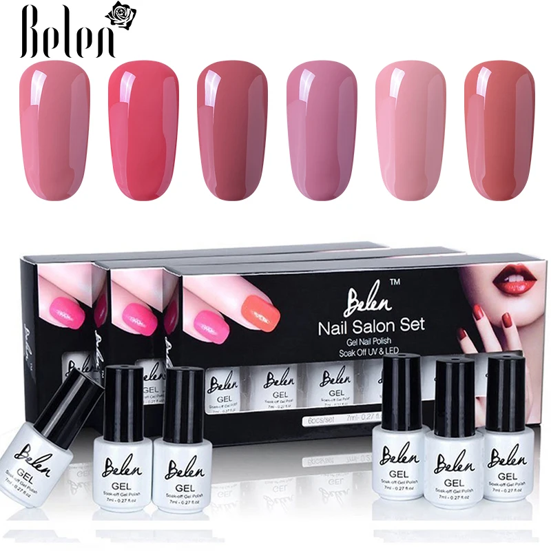 Гель лак для ногтей Belen 7 мл 6 шт.|kit gelpolish|polish uv gelgel polish |