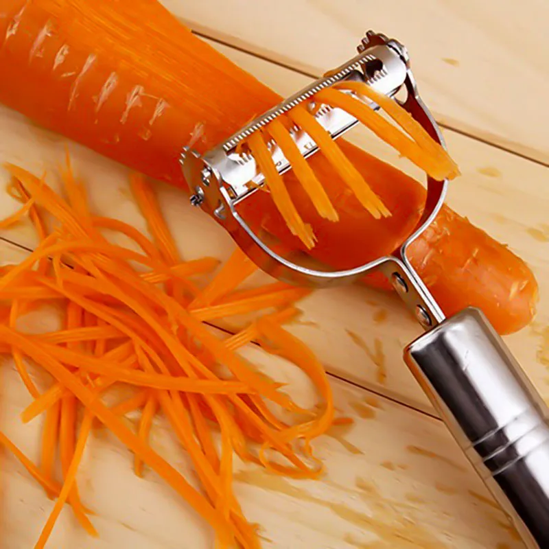 1PCS Multifunction Stainless Steel Peeler Vegetable Peeler Double Planing Grater Kitchen Accessories Cooking Tools