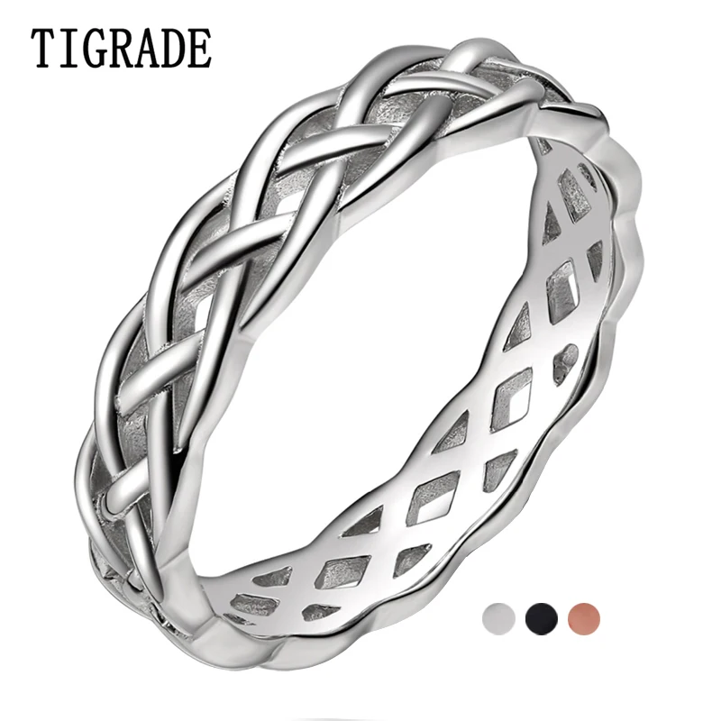 Кольцо женское из серебра 925 пробы с кельтским узелком 4 мм|band braid|jewelry korean bandjewelry