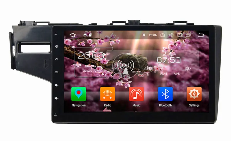 Sale 1024*600 Octa Core Android 8.0 Car Radio GPS for Honda Fit 2014 2015 Left Driving with Wifi BT USB Mirror link without Canbus 0