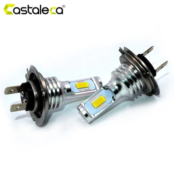 

Castaleca 1 Pair H7 led Car Fog Lights Front Turn Signal Headlight 3000LM 6000K CANBUS 12V 24V Car-Styling Super Bright