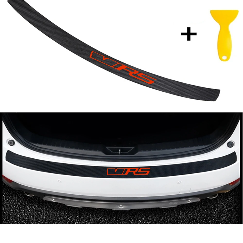 

Carbon Fiber Carbon Fiber Styling After Guard Rear Bumper Trunk Guard Plate Car .Accessories for VRS