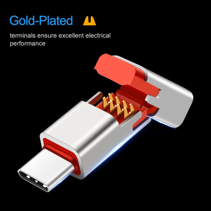 Elough DIY renovar USB tipo C Cable para Samsung Huawei Xiaomi de carga rápido QC 3,0 tipo-C teléfono móvil cargador de Energías Renovables de Cable USB