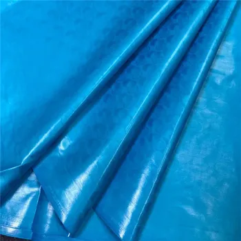

Hot Sale Germany Quality Bazin Riche 10 Yards/Bag Royal Diamond New Pattern Guinea Brocade African Garment Fabric Shadda blue