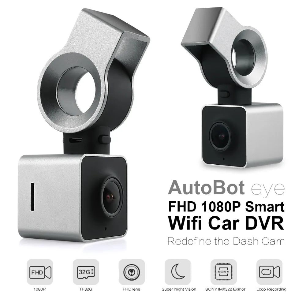 Автомобильная dvr камера Smart Wifi Dash cam AutoBot Eye Автомобильная камера Full HD 1080P видео рекордер g-сенсор WDR с функцией ночного видения