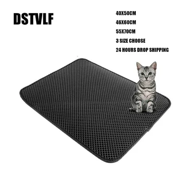 

Waterproof Pet Cat Litter Mat EVA Double Layer Cat Litter Trapping Pets Mat Pad Bottom Non-slip Pet Litter Cat Mat Floor