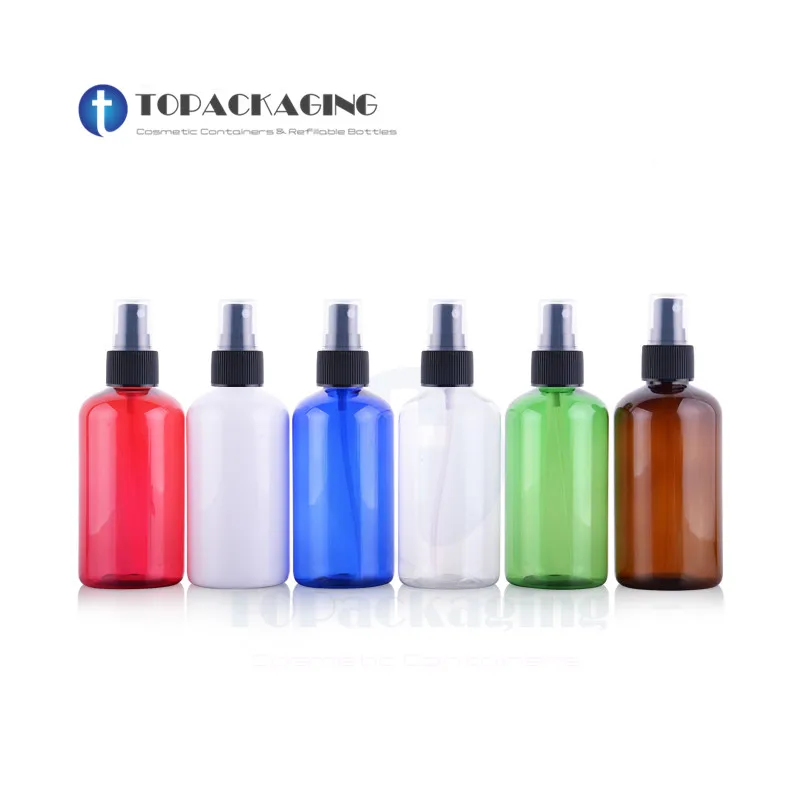 30PCS*220ML Spray Pump Bottle PET Plastic Cosmetic Container Empty Makeup Perfume Packing Fine Mist Atomizer Refillable Parfum