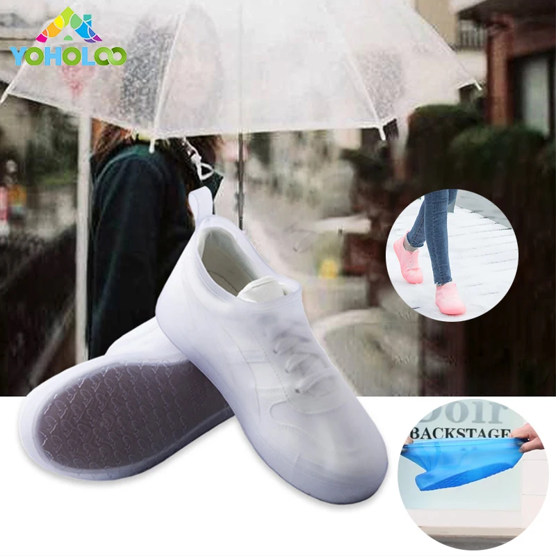 Shoe Cover Rain Reusable Waterproof Protector Rain Boots For Women Men Shoe Booties Rain for Rain Shoes Case Shoe storage cover