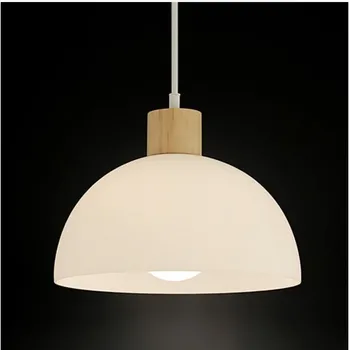 

Modern iron ring Pendant Lights white glass ball CafeRoom/Bar Lamp Single Glass Pendant Lamps Decoration Indoor Lighting E27