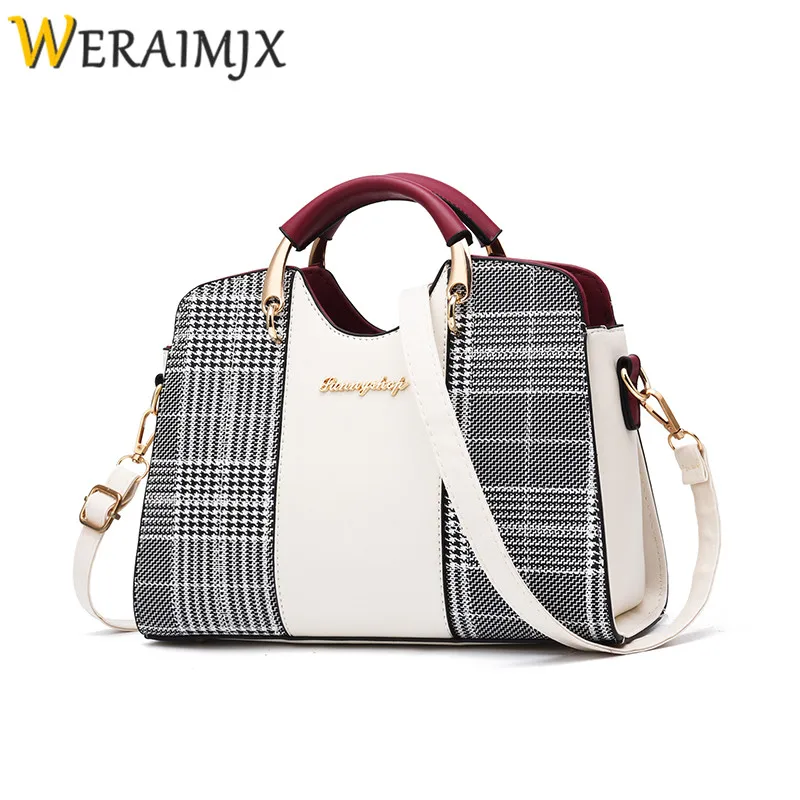 

WERAIMJX Women Handbag Fashion Simple Shoulder Bags for Female PU Leather Messenger Bag for Women 2018 Casual Evening Bag MJ202
