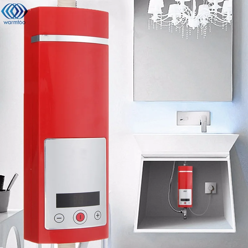 

Electric Hot Water Heater 5500W Digital Display Instant Intelligent Temperature Control Touch Type Shower Room New Upgrade