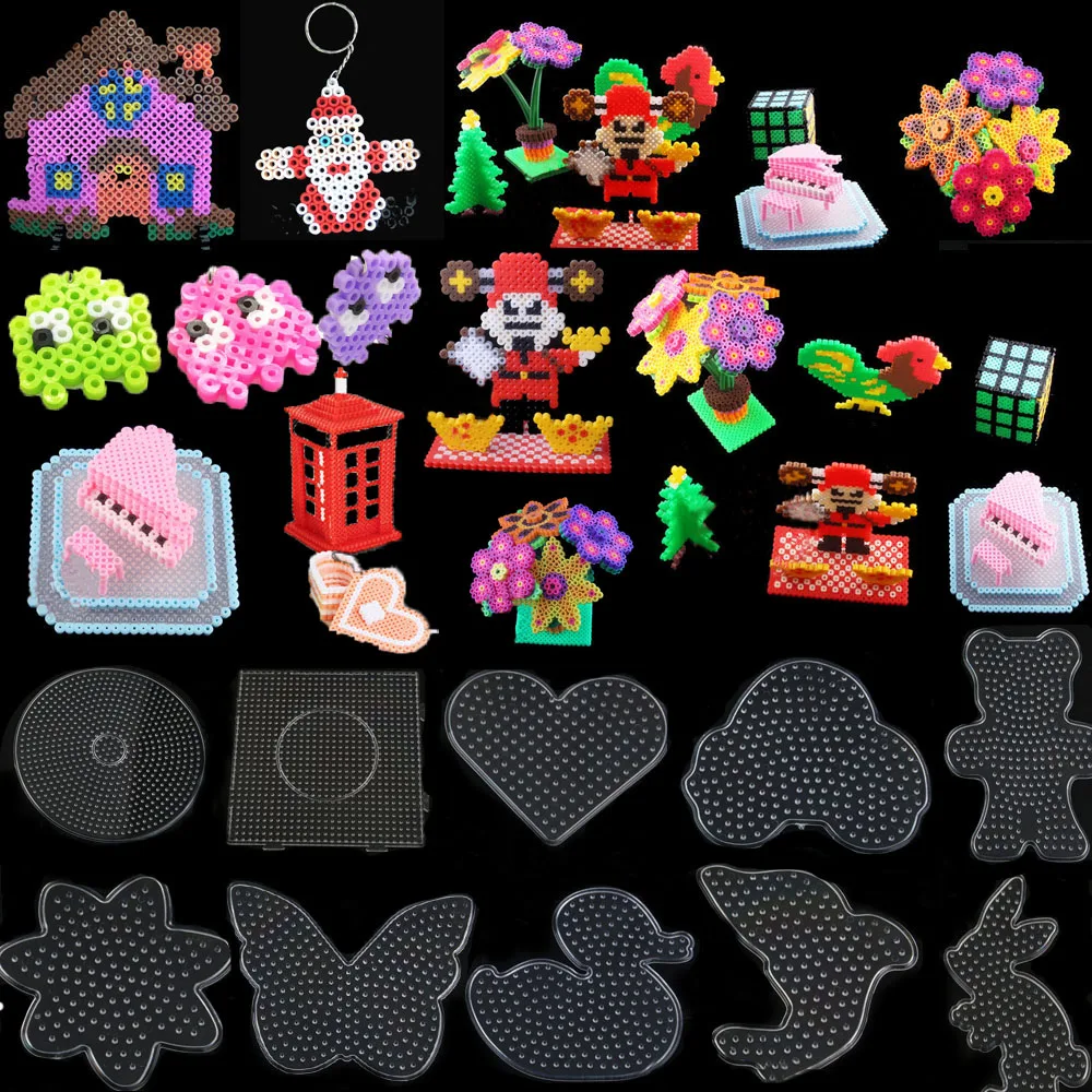 

New DIY Cartoon Animal Shape Puzzle Template Perler Beads Educational Puzzle Toys Template Kid's Creative Toys Gift