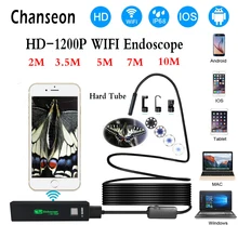 Chanseon Wifi эндоскоп камера для Iphone HD 8 мм Android IOS бороскоп Водонепроницаемая жесткая трубка инспекционная мини эндоскоп камера