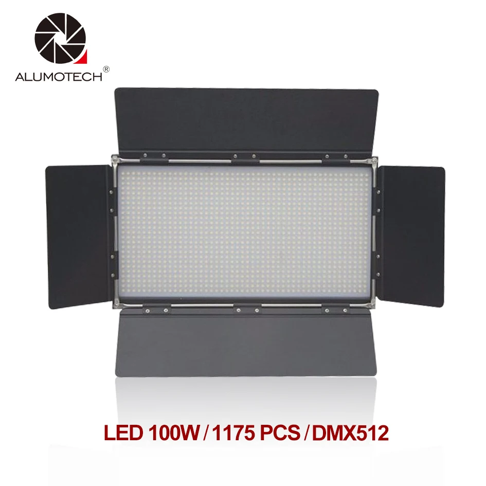 US $365.25 ALUMOTECH 5600K 100W Panel Led Light DMX 512 Digit Dimming Lighting For Studio Video Film