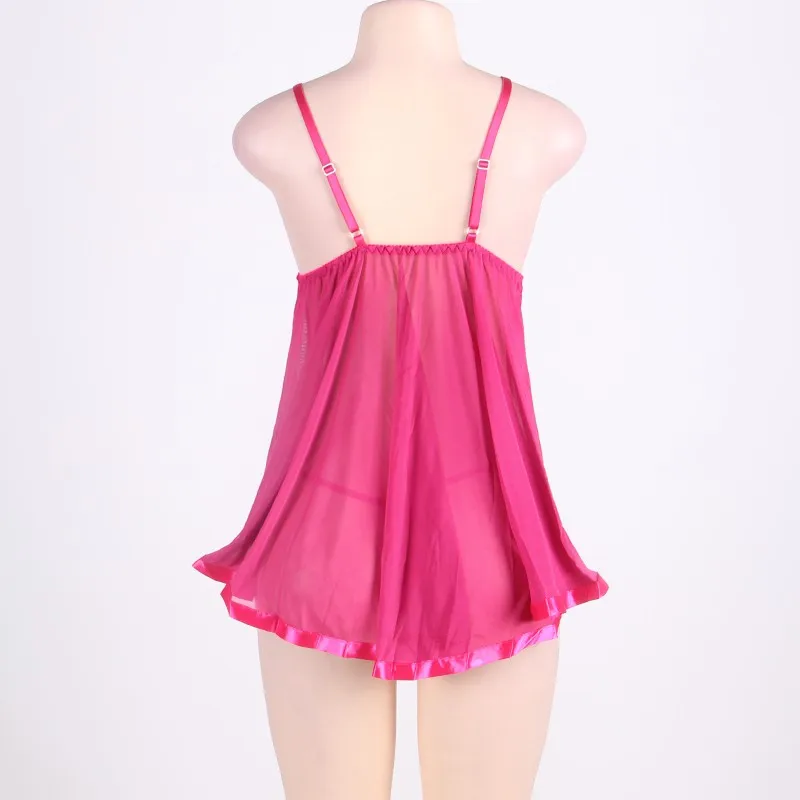 Comeonlover, высокое качество, сексуальное эротическое мини-платье на бретелях, женское сексуальное белье, большой размер 6XL, одежда для сна, кружевное Ночное платье 2073