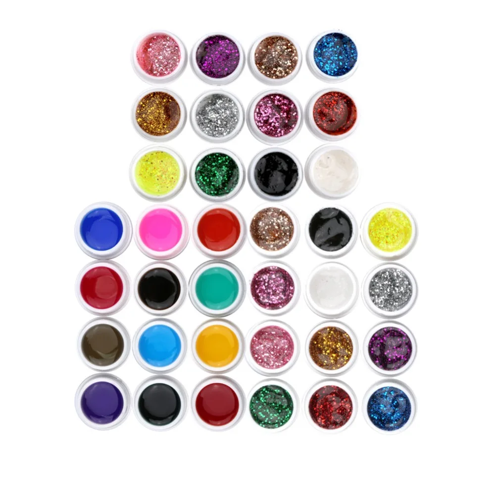 Gel Nail Kit Set For Manicure Gel 36w uv Lamp 36 Colors Gel Nail Art Tools Kit Nail Extension Set UV Gel All For Manicure Set