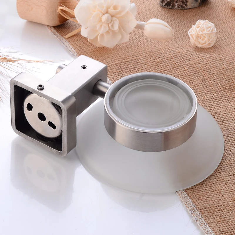 Bathroom Soap holder Shower Stainless Steel Soap Dish Storage Holder Toilet Wall Mounted Glass Soap Dishes Box Bath Accessories Bathroom Soap holder Shower Stainless Steel Soap Dish Storage Holder Toilet Wall Mounted Glass Soap Dishes Box Bath Accessories