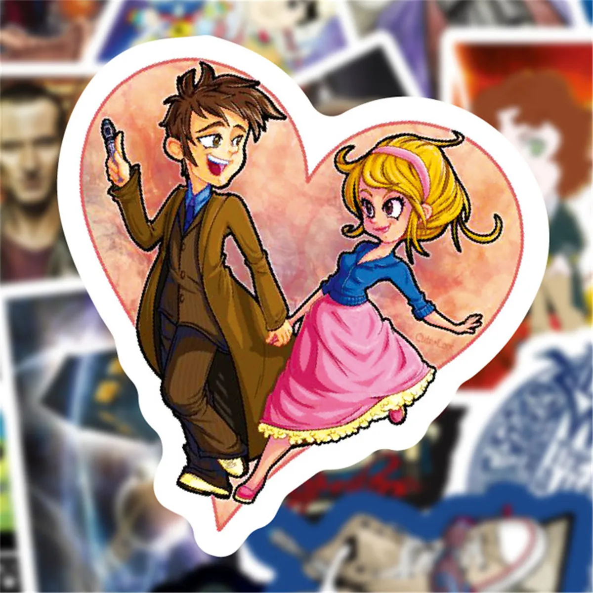 2019 New Doctor Who Stickers Sets Anime Sticker Lot For Laptop Bicycle Phone GuitarCartoon Stickers Pack