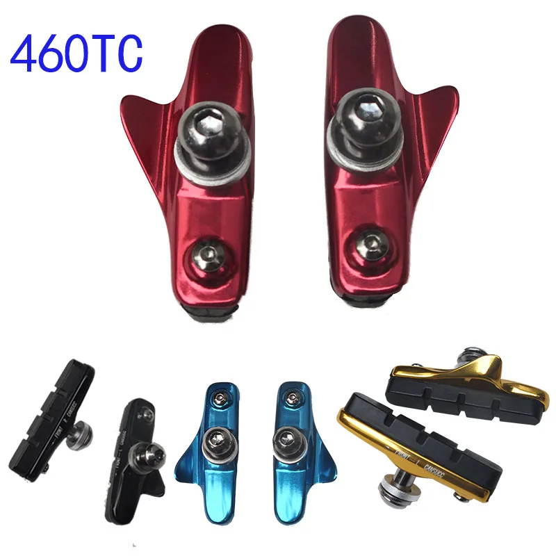 

460TC 450TC Durable Bike Brake Pad Removable Rubber Brake Pad Bicycle Cycling Brake Disc Pads Blocks + Replacement Pads