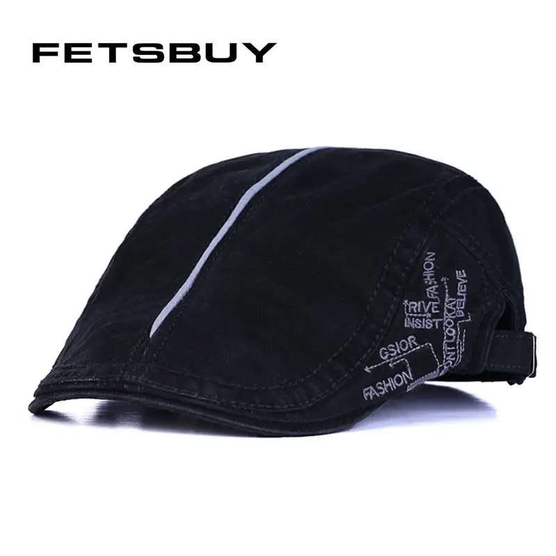 [FETSBUY] Модный берет шапка casquette хлопковые шапки для мужчин и женщин кепки от солнца колпачки Planas плоские кепки отрегулировать