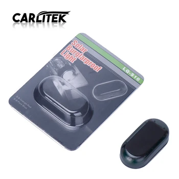 

CARLitek Anti-Theft Caution Led Car Alarm Blue Color Warning Security System Blinking Flash Fake Solar Power