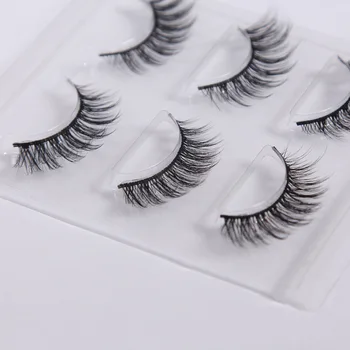 

Luxry Thick False Eye Lash 100% Real 3D Mink Eyelashes 3 Pairs Eyelash Makeup Kit Professional Lashes Maquiagem Cilios Natural