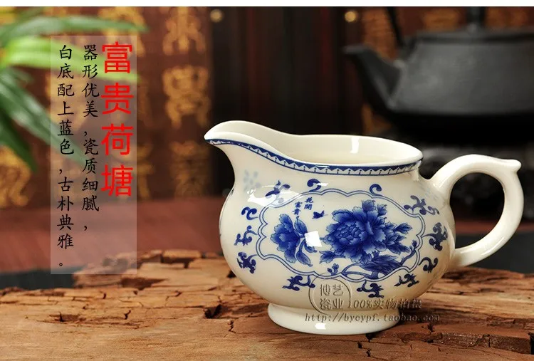 Ярмарка чашки синий и белый Чай горшок, костяного фарфора Gaiwan, ChaHai, фарфор фильтр кружка, Чай обслуживание