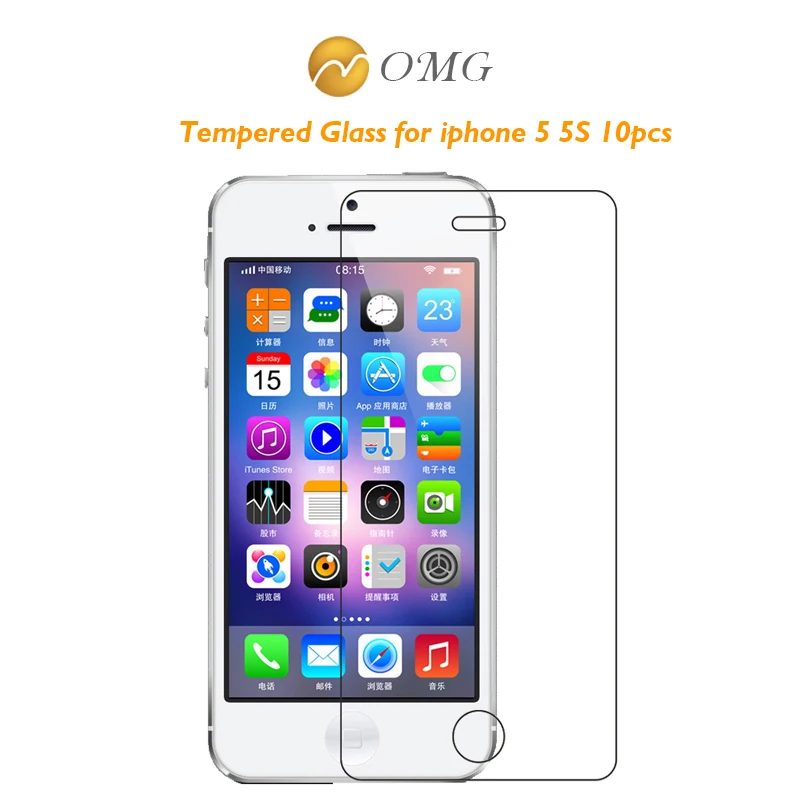 OMG 10 шт/партия Премиум Закаленное стекло для iPhone 5 5S 5se против царапин 2.5D Защитная