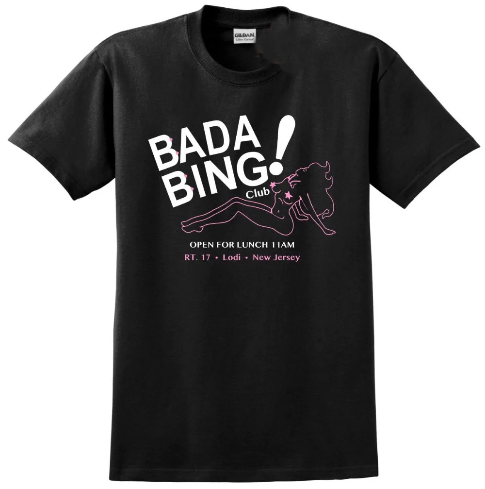 Bada Bing Sopranos вдохновленная Футболка-Гангстер мафия Ретро классическое ТВ шоу новый