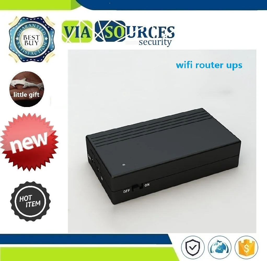 cctv camera DVR NVR With DC input output 12V 2A ups portable power supply 12 volt backup battery |