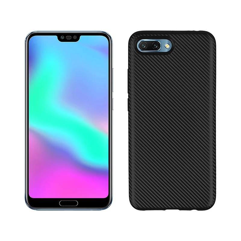 carbon fiber silicone case huawei honor 10 (5)