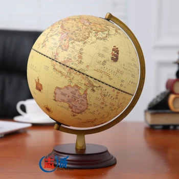 

globe English teaching 32cm HD large globe 2016 antique ornaments in the European style of the ancient Home Furnishing