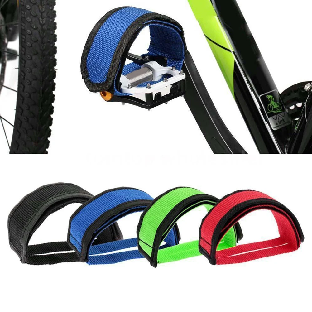 

Bike Pedal Straps, Cycling Bicycle Fixed Gear Pedals Band with Strap Beam for Spinning Exercise Bike