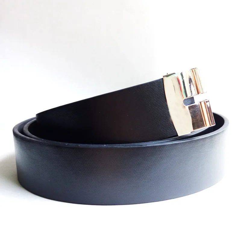 

T-DISOM Retail men belts130 cm PU leather black belts with clip adjust size fits for fashion buckles 4cm Drop Shipping