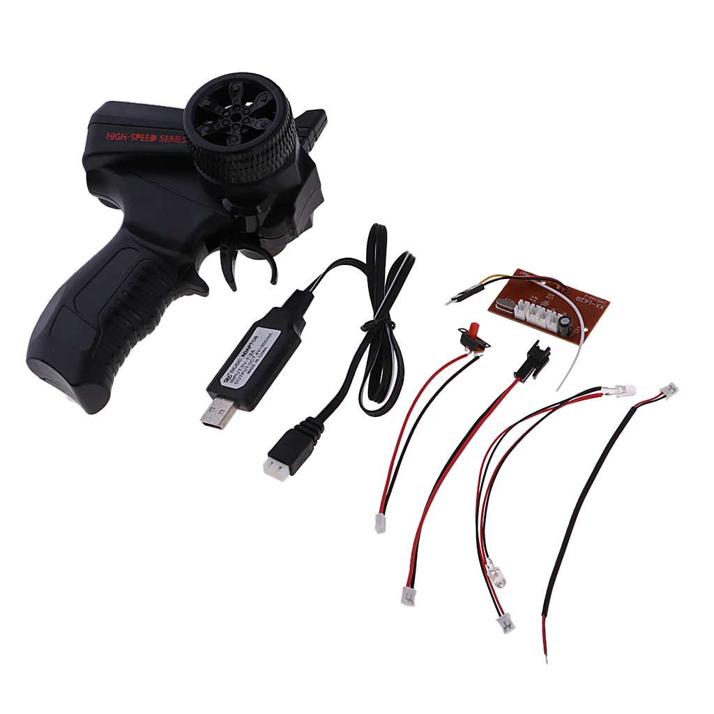 MagiDeal WPL RC Crawlers Electronic Equipment Suit Radio Control Transmitter/USB Line/Power Cable for MN90 MN90K