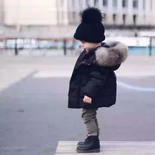 New Boys Girls Jackets Children Fur Collar Coat 2018 Autumn Winter Kids Warm Hooded Outerwear For Baby Clothes 2 3 4 5 6 7 Years spring autumn jackets for boys girls classics letter children baseball outerwear 2 3 4 5 6 7 8 years kids coat black red