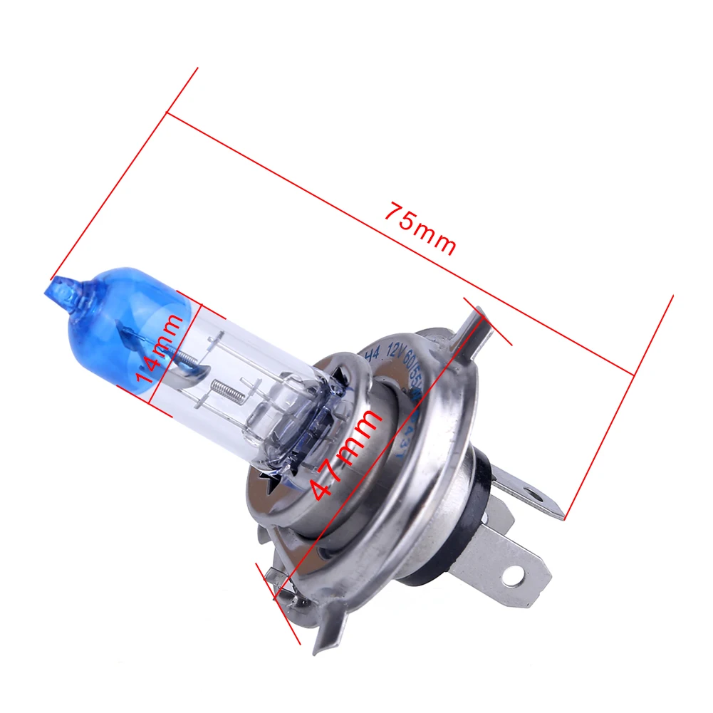 2 шт. H4 55 Вт 12 В противотуманный светильник s галогенная лампа h4 белая галогенная лампа 4000 к 55 Вт автомобильный головной светильник для стайлинга автомобиля супер яркий