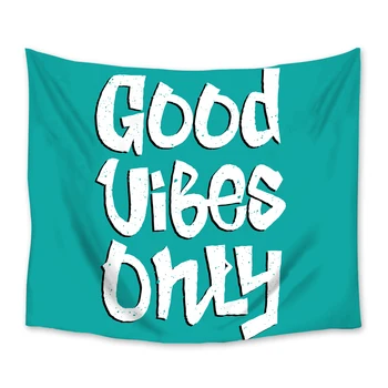 

Graffiti Style Good Vibes Only Print Tapestry, Painting Wall Hanging Home Decor for Living Room Bedroom Dorm Room