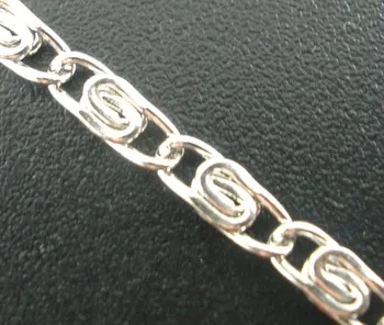 

DoreenBeads Alloy Soldered Chain Findings Silver Color DIY Making Jewelry Findings 2mm x7mm( 1/8" x 2/8"), 1 M