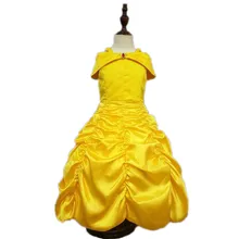 

New Beauty and the Beast Kids Girls Baer Princess Dress Cosplay Dresses Belle Halloween performance Costume Dress