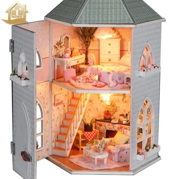 

XXXG DIY cottage love fortress handmade assembly model house villa toy Girl Birthday Gift