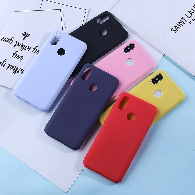 

Candy TPU Case For For Xiaomi Mi A2 Lite 9 8 Matte Candy Color Silicone TPU Phone Case For Xiaomi Redmi Note 7 6 5 Pro Cover