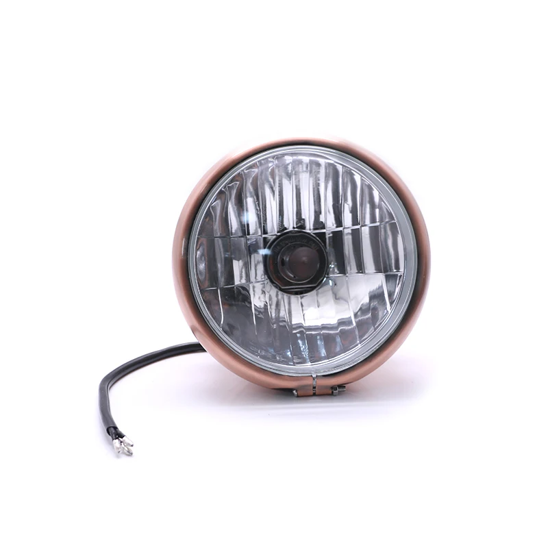 

12v Motorcycle Retro Headlight Universal Side Mount Headlight For Harley Cruiser Chopper Cafe Racer Old School Bobber Touring