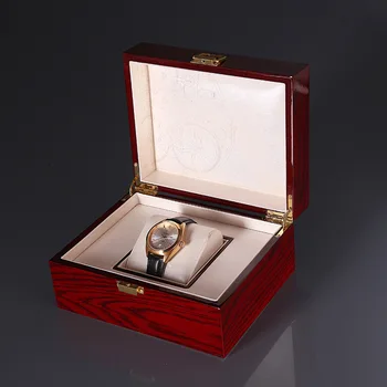 

2019 New Design Storage Luxury International Watch Box Watch Mechanical Print lOGO Box Custom Logo Gift Wooden Box Watch Display