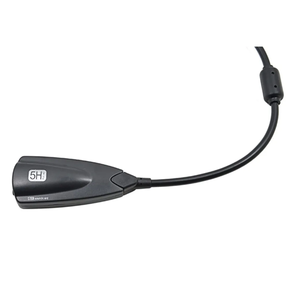 Антимагнитный Внешний USB звуковая карта 7 1 адаптер 5HV2 3D Аудио Микрофон гарнитуры 3