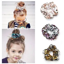 

2018 New Sequin Elastic Hair Band Glitter Baby Girls Hairclips Kids Hair Accessories For Women Beautiful Hairstyles Headbands